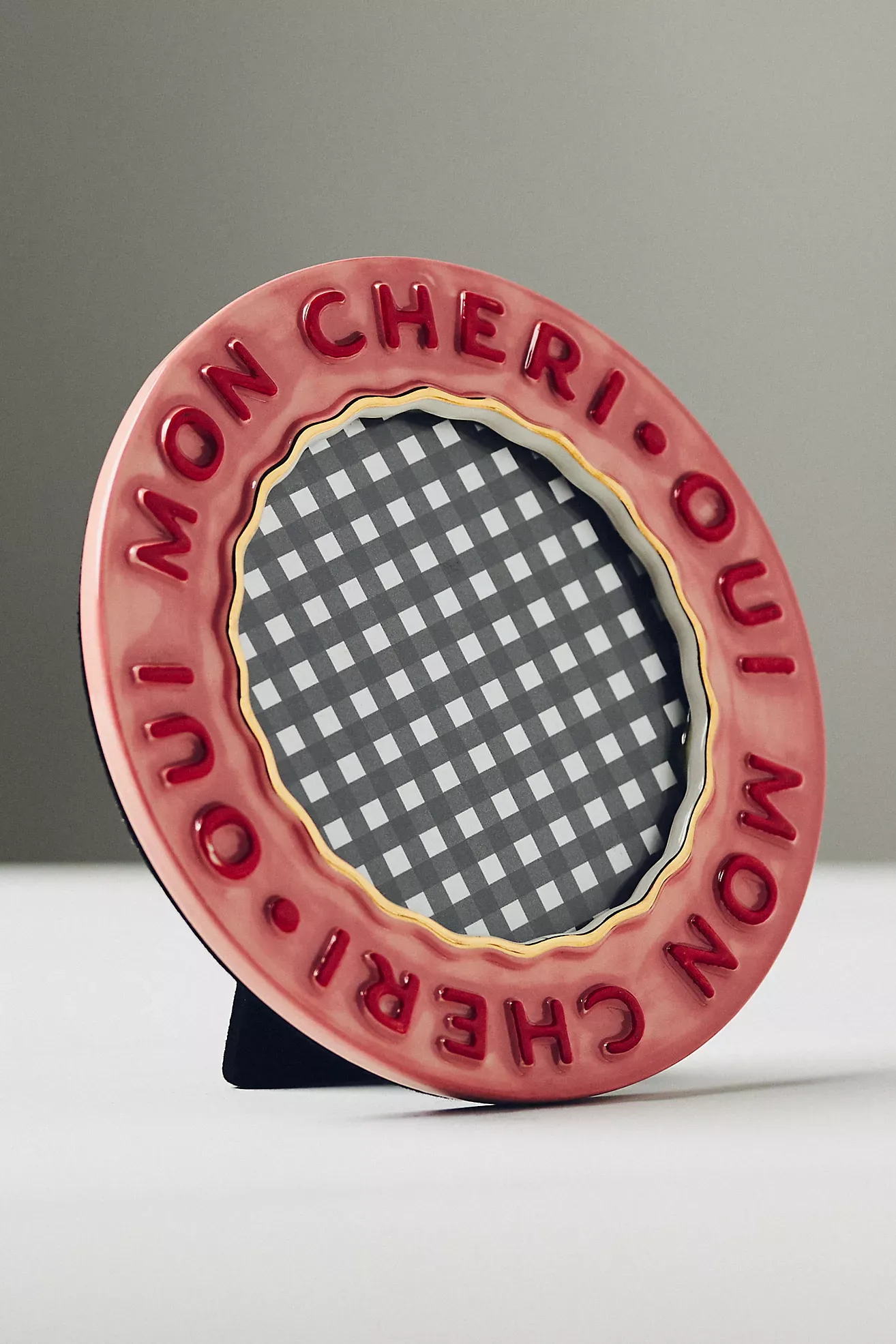 Claudette Text Stoneware Picture Frame