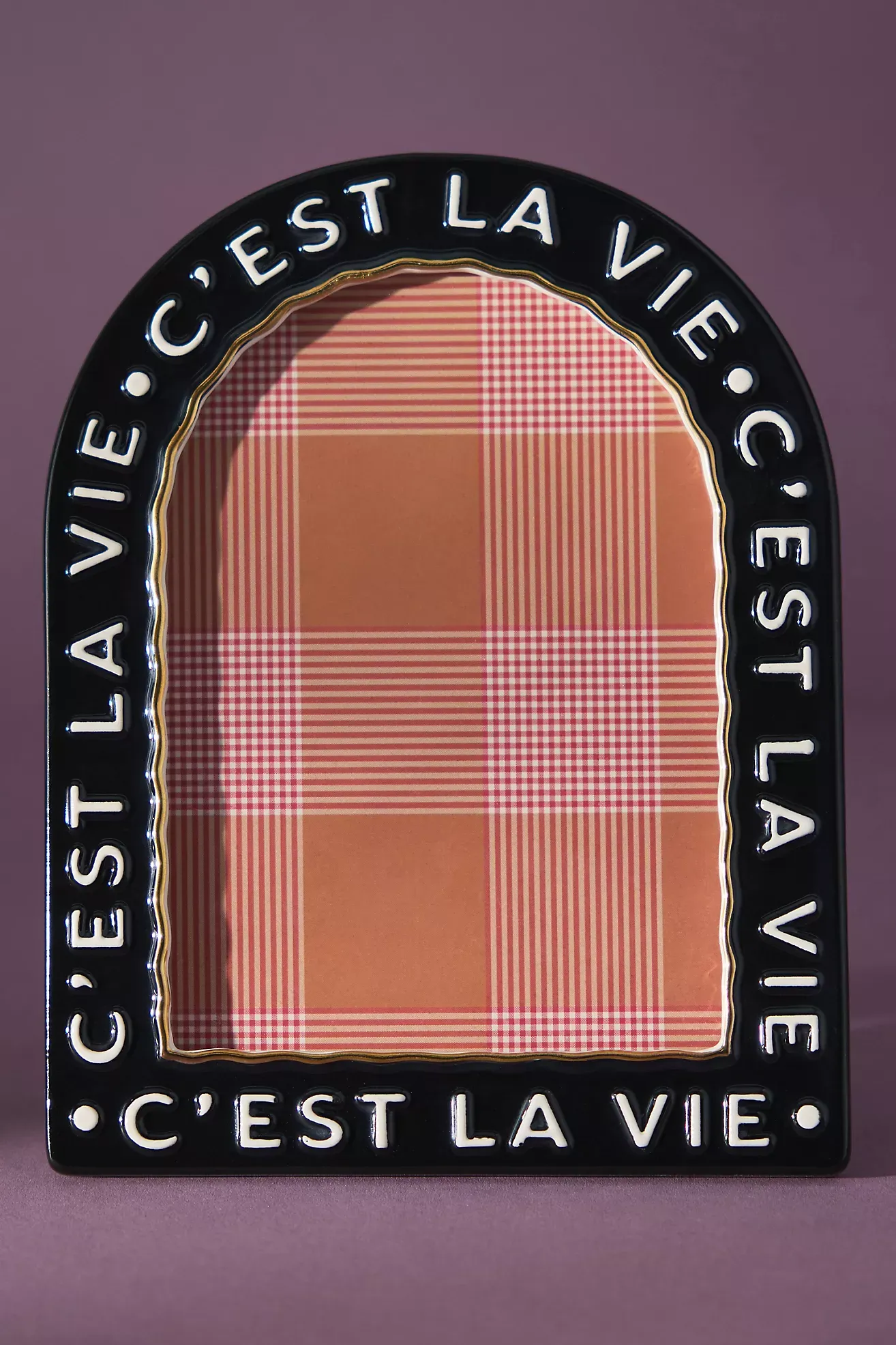 Claudette Text Stoneware Picture Frame