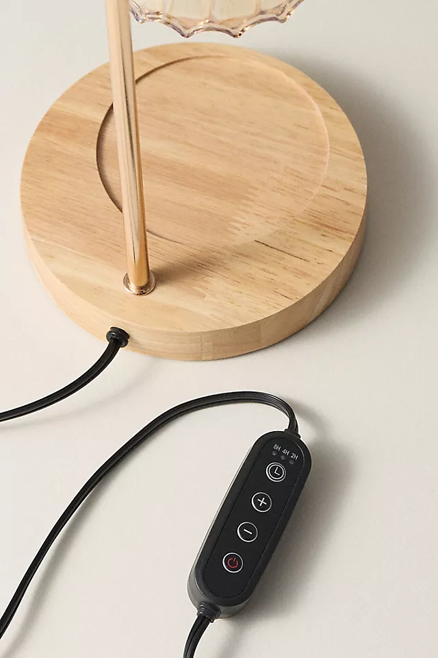 Amber Bloom Candle Warmer Lamp