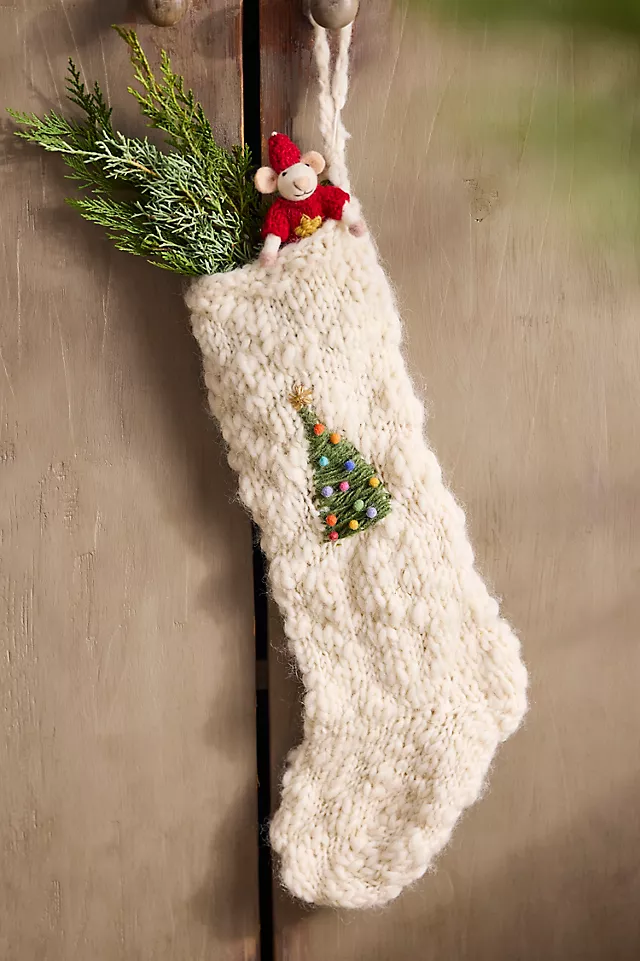 Knitted Holiday Icon Stocking