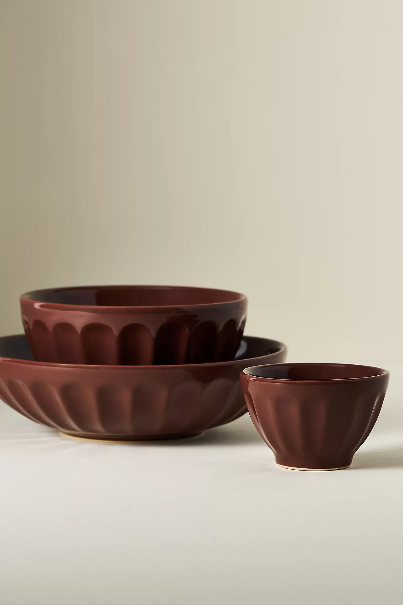 The Latte Stoneware Pasta Bowls, Set of 4: Amelie Edition
