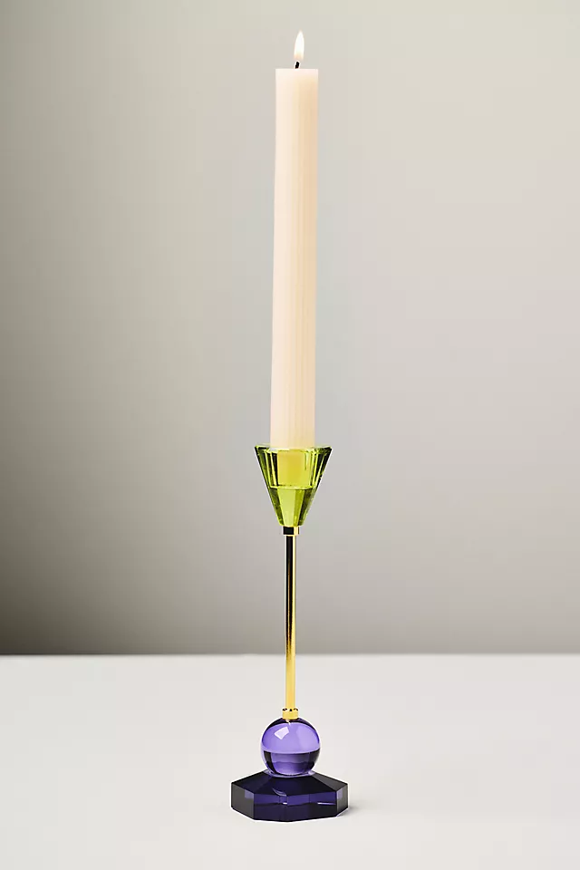 Cut Glass Candleholder