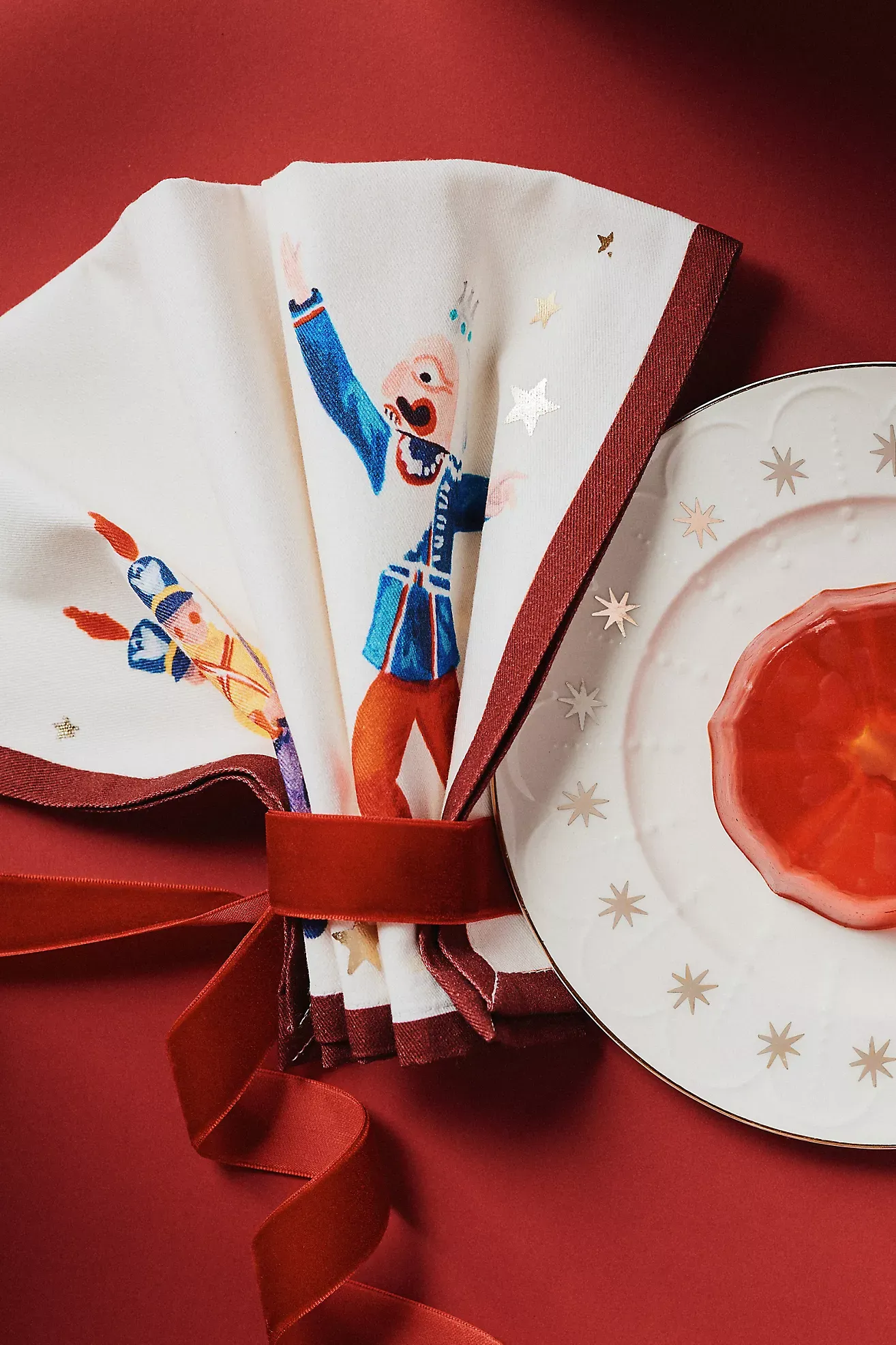 New York City Ballet Stoneware Dessert Plates, Set of 4