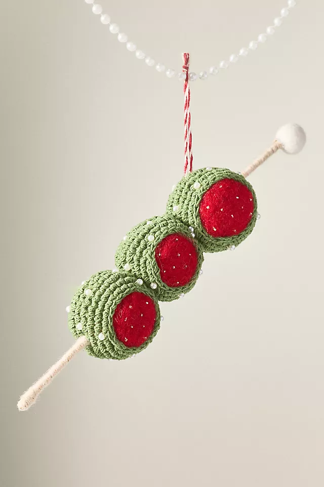 Snacks & Sips Crochet Ornament