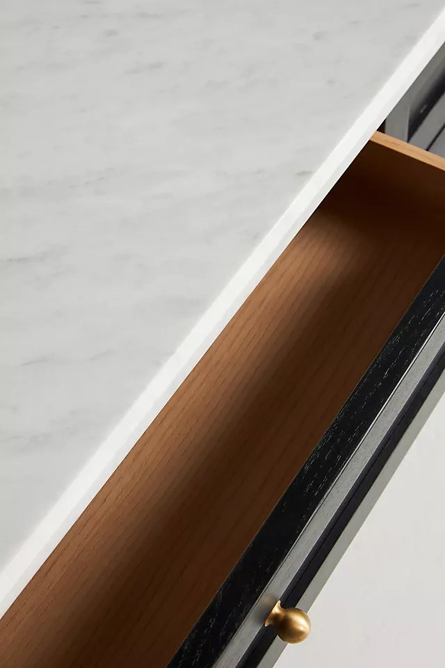 Fern Marble Top Executive Desk