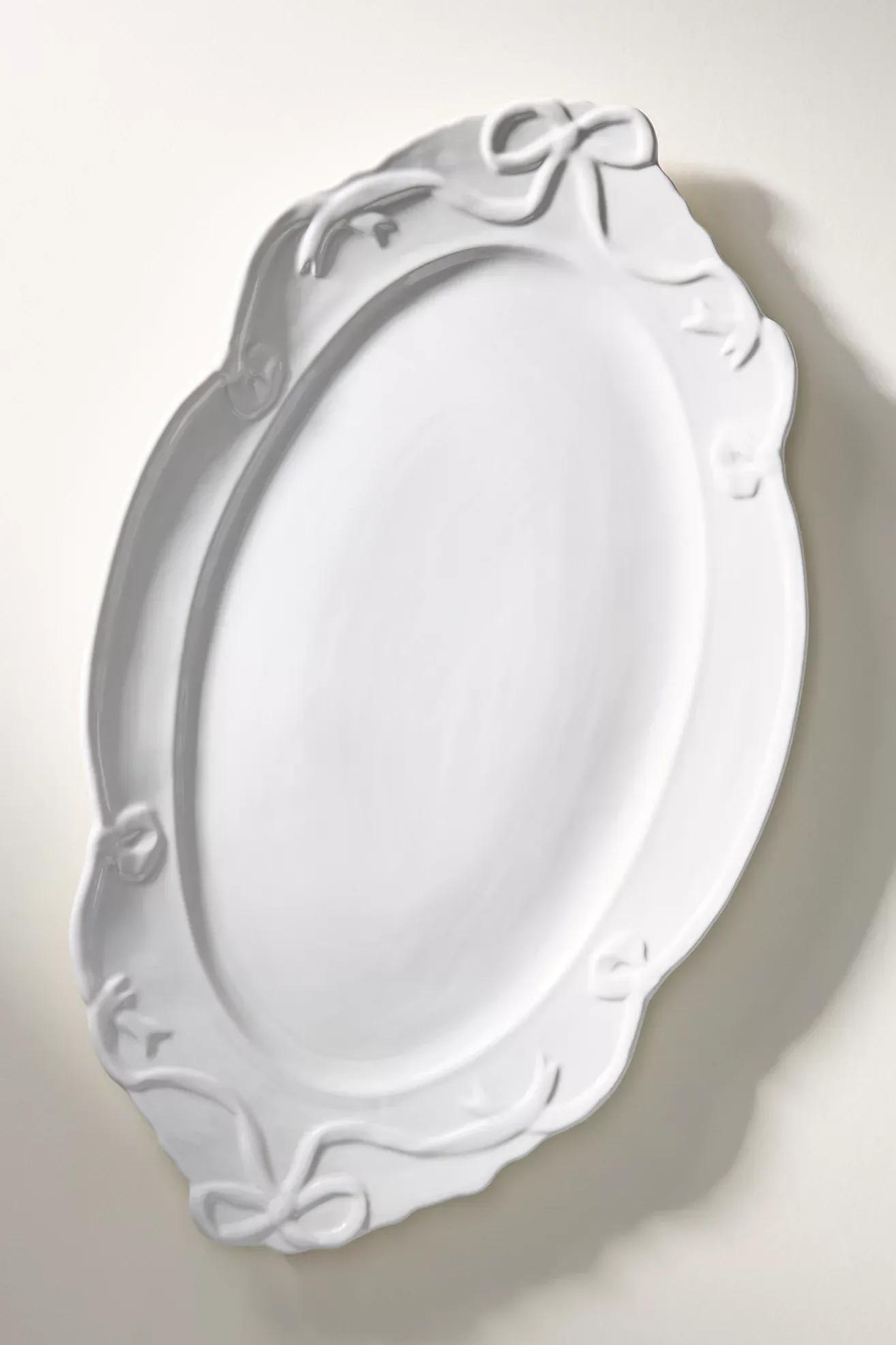 Benedita Bow Ceramic Stoneware Platter