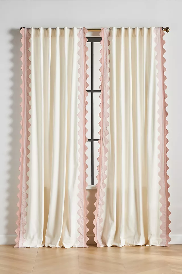 Maeve Scalloped Cotton Curtain
