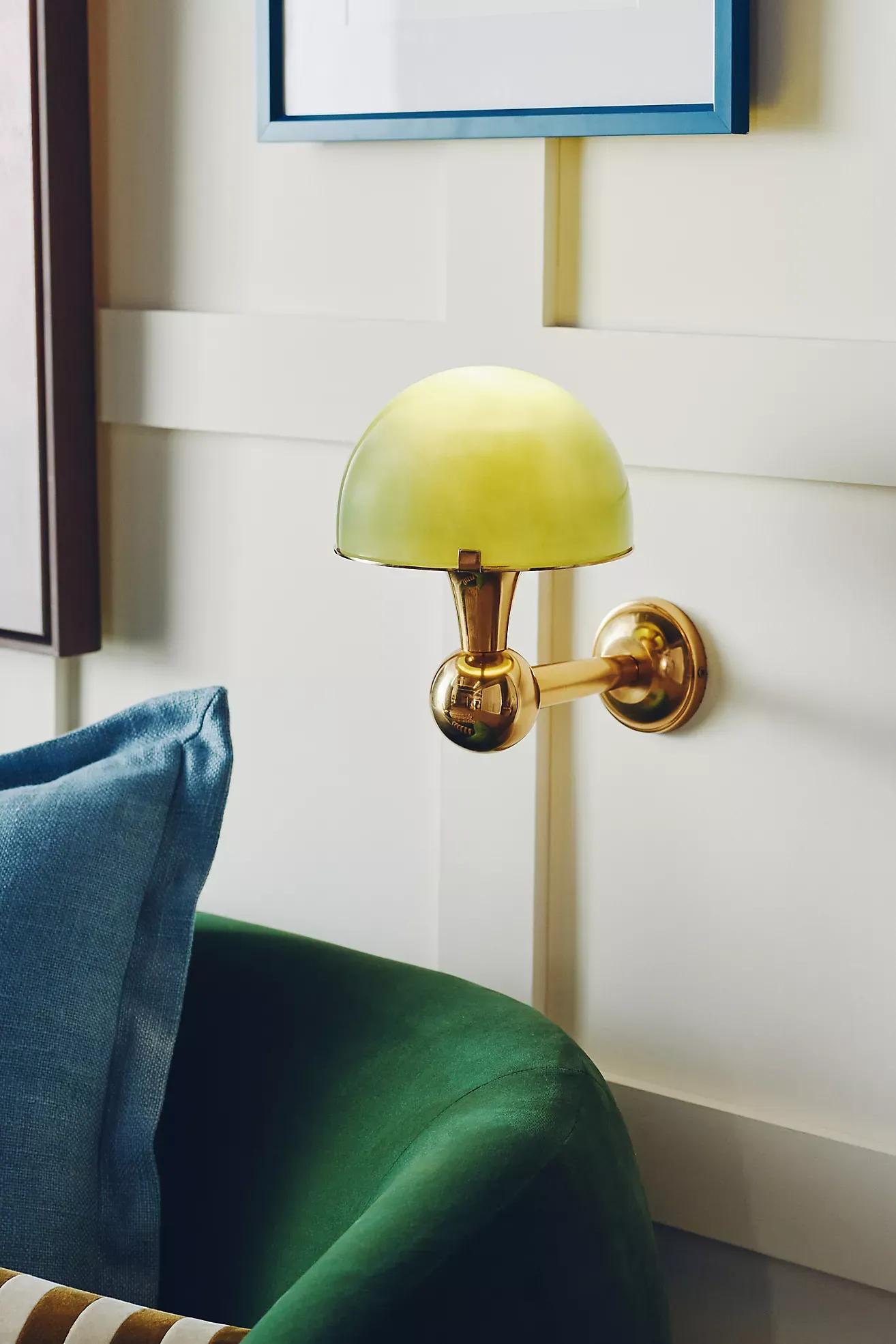 Merve Kahraman Cabinet of Curiosities Mushroom Glass Sconce Wall Light