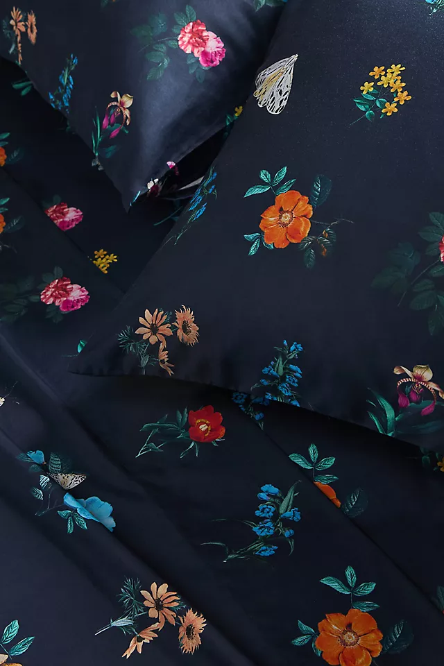 The Organic Cotton Sateen Printed Sheet Set by Maeve