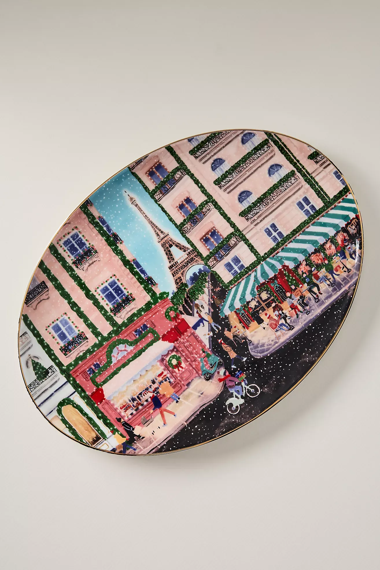 Holiday in the City Stoneware Platter