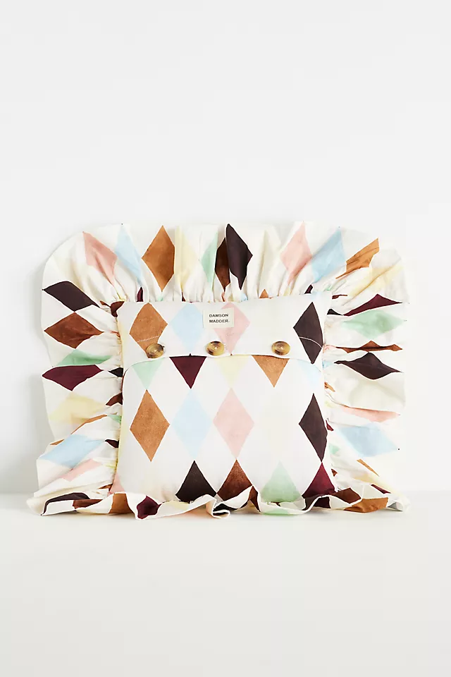 Damson Madder Cotton Printed Pillow