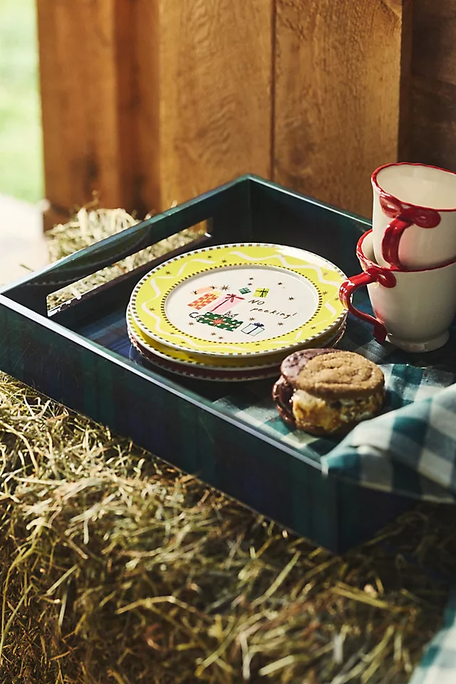 Caroline Stoneware Holiday Dessert Plate