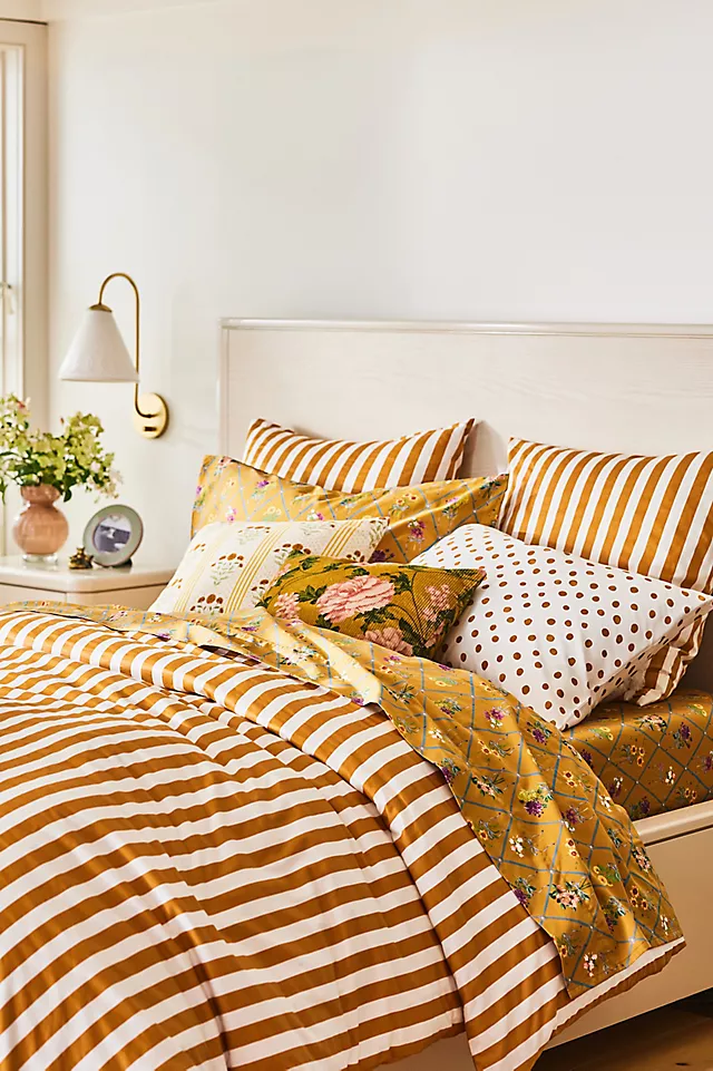 The Organic Cotton Sateen Printed Sheet Set by Maeve