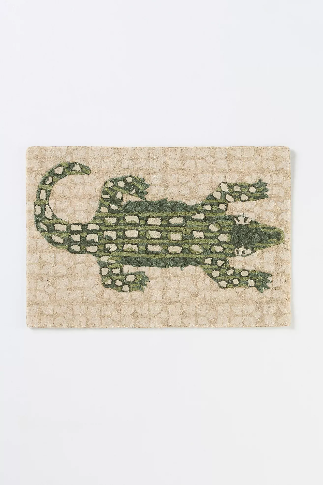 Wool Tufted Alligator Rug