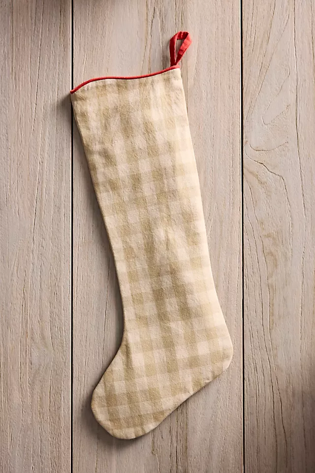 Gingham Cotton Stocking