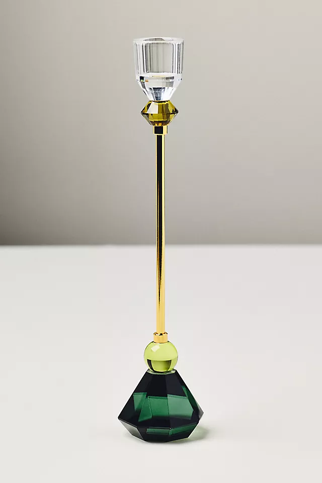 Cut Glass Candleholder