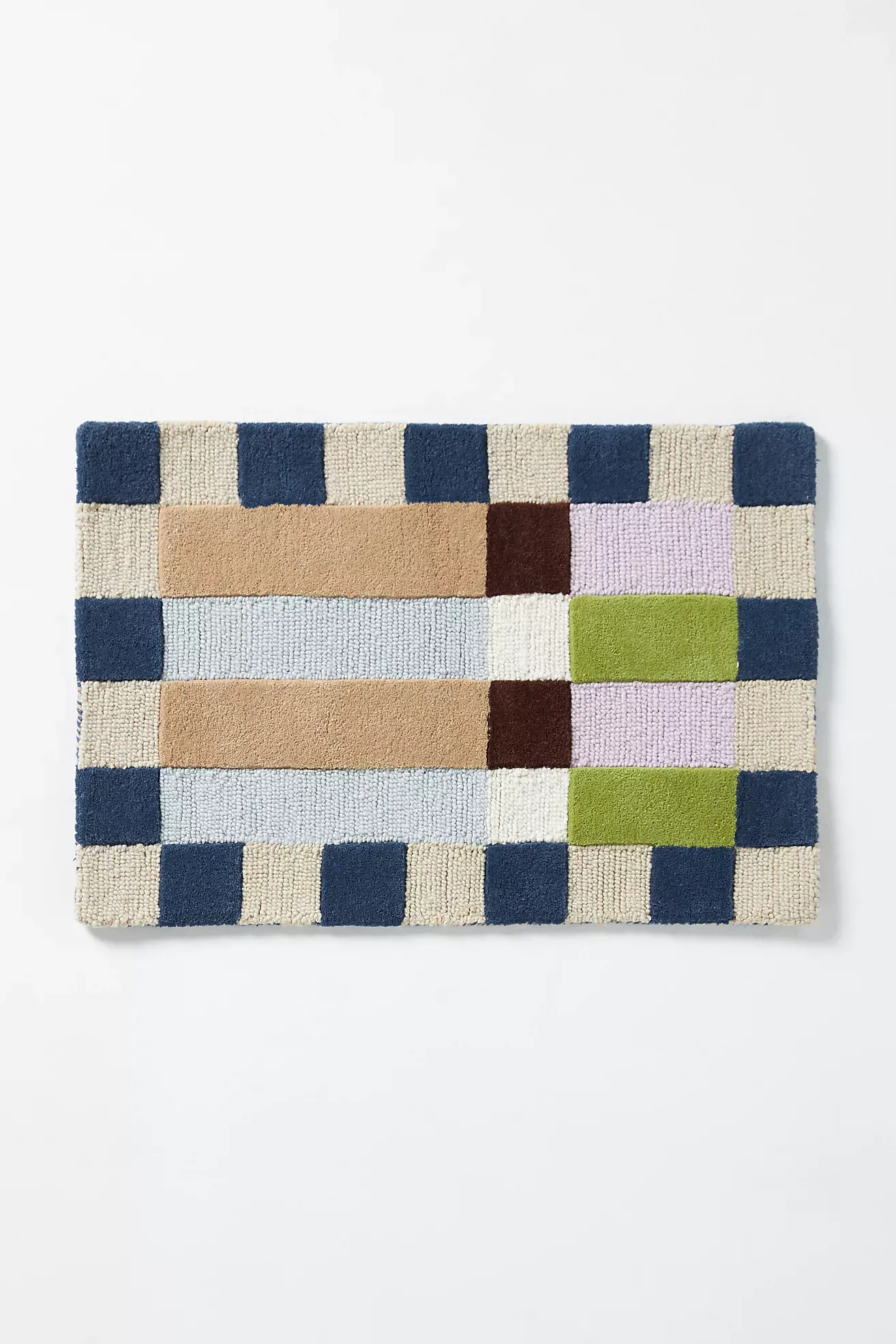 Hoxton Wool Tufted Checkered Rug