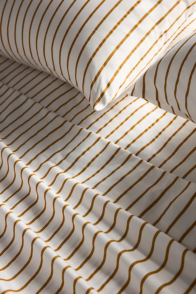 The Organic Cotton Sateen Printed Sheet Set by Maeve