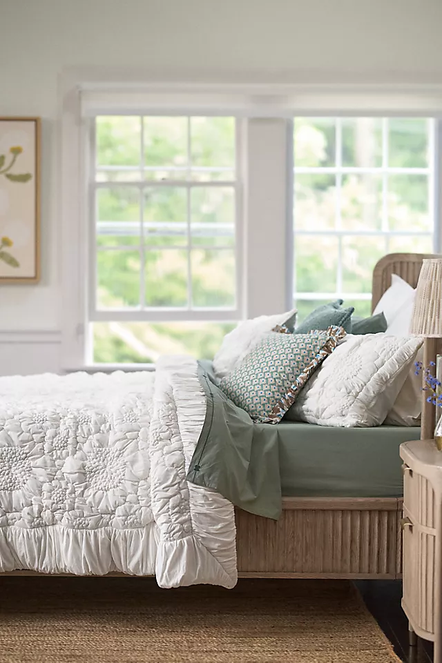 Dahlia Cotton Jersey Floral Quilt