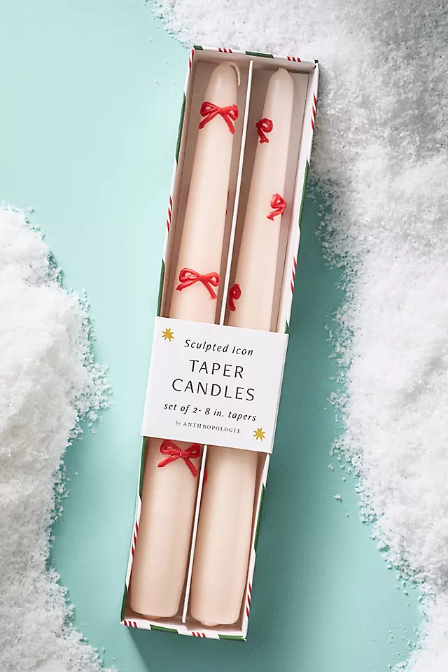 Icon Holiday Taper Candles, Set of 2