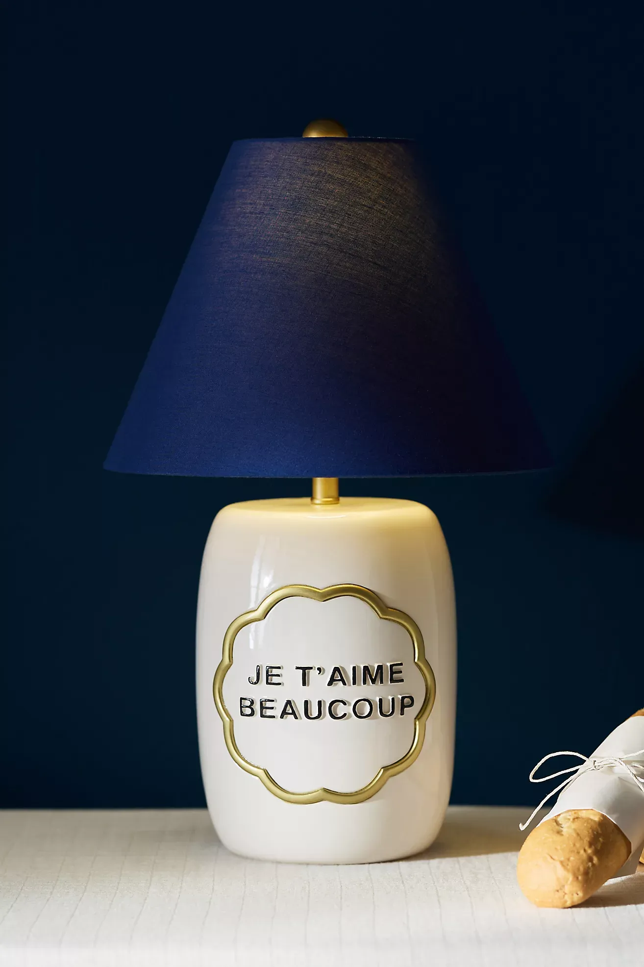Claudette Text Table Lamp