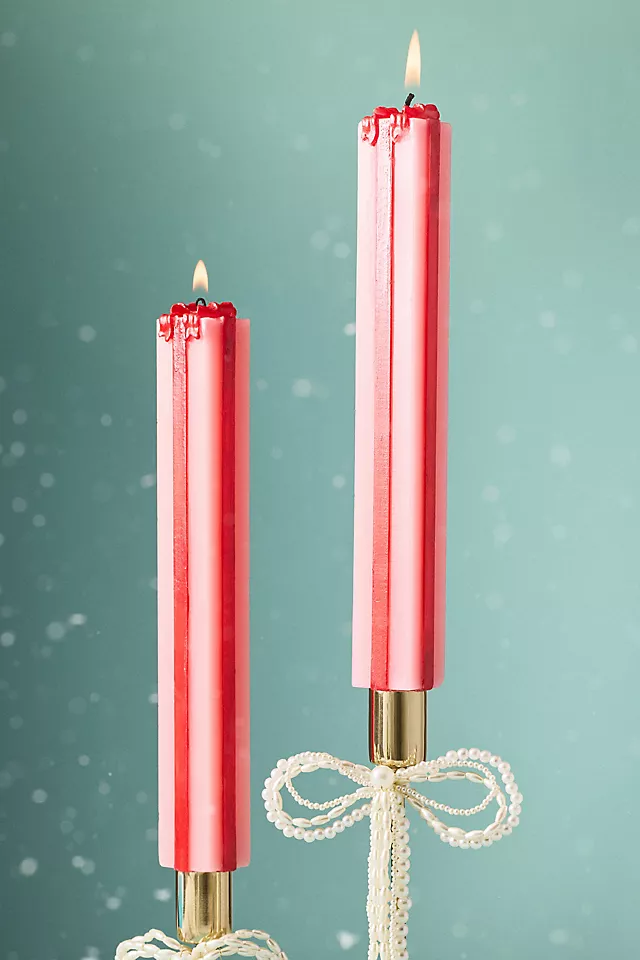 Gift Box Taper Candles, Set of 2