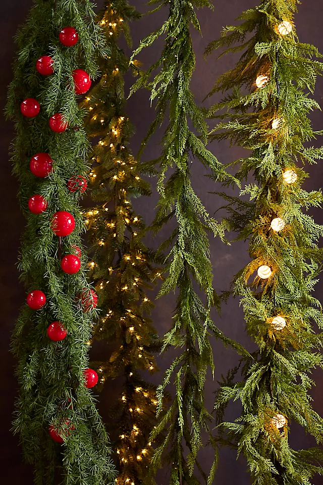 Faux Cedar Garland, Evergreen 72-180