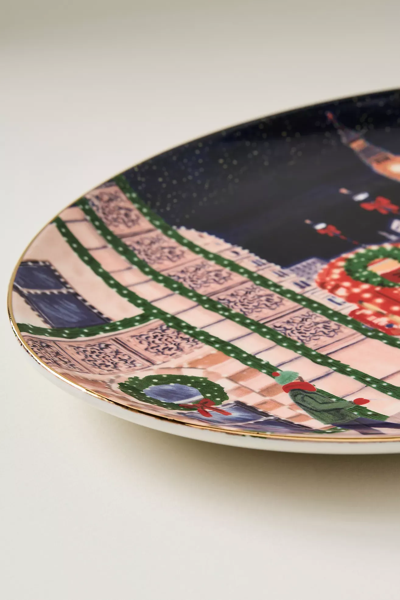 Holiday in the City Stoneware Platter