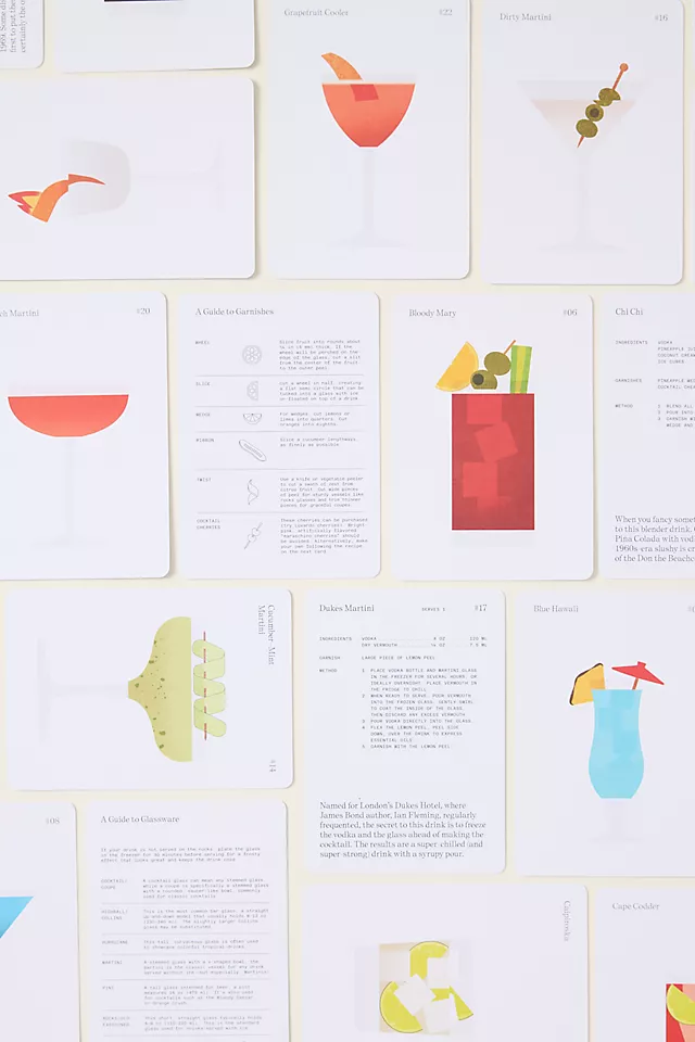 The Cocktail Cabinet: 50 Cocktail Recipes Card Deck