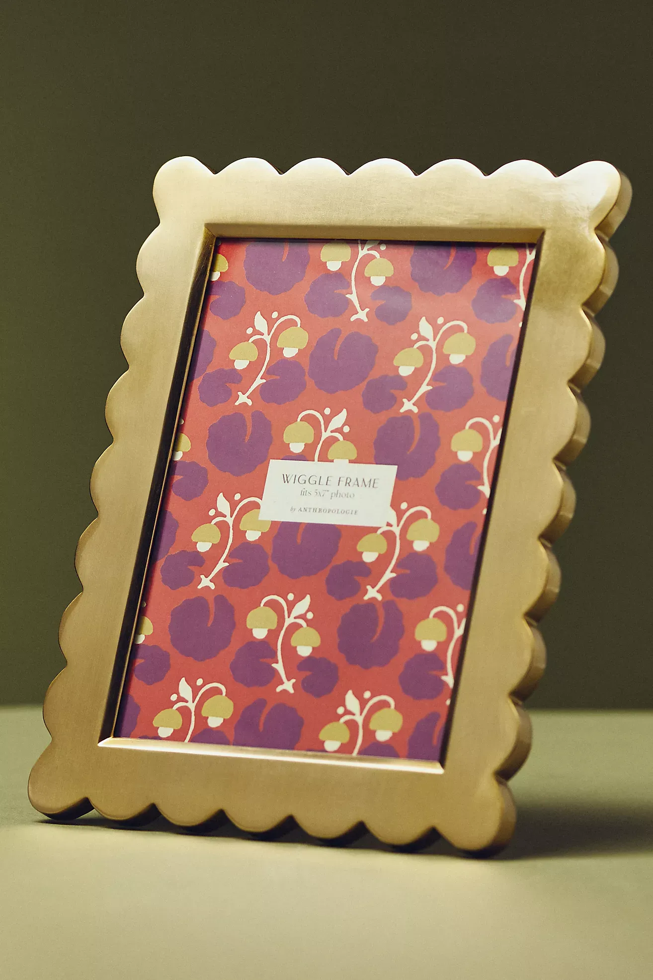 Brass Wiggle Picture Frame