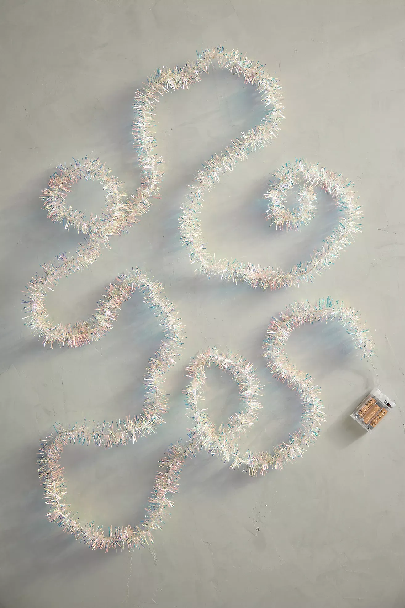 Tinsel Wrapped String Lights