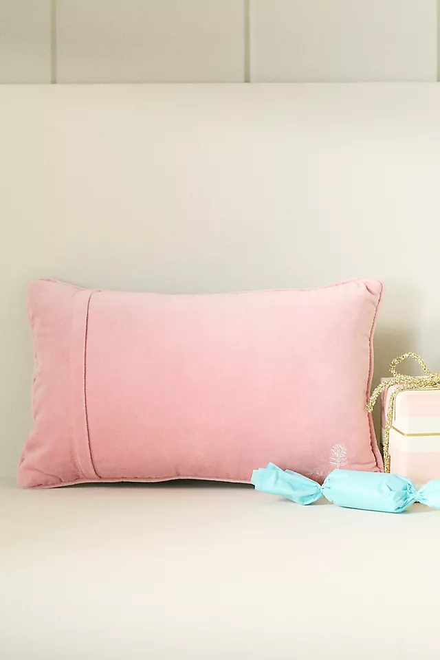 Furbish Studio Holiday Petite Needlepoint Pillow