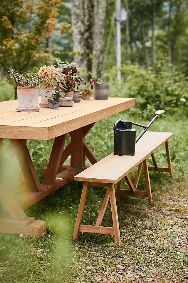 Trestle Teak Dining Table