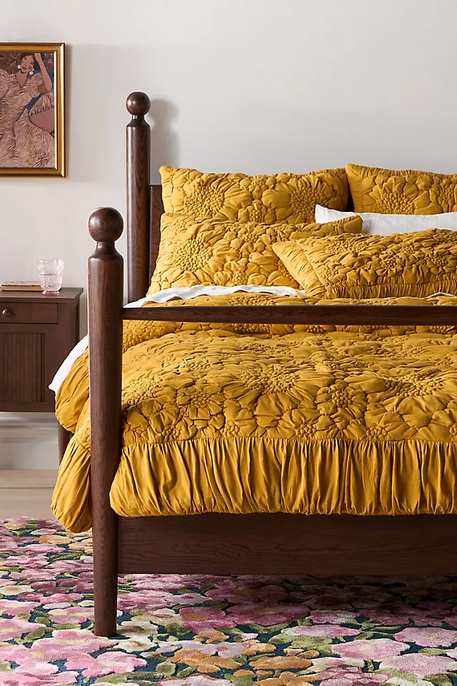 Dahlia Cotton Jersey Floral Quilt