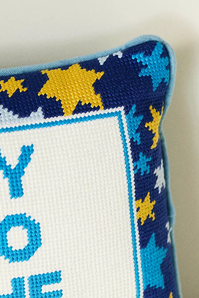 Furbish Studio Holiday Petite Needlepoint Pillow