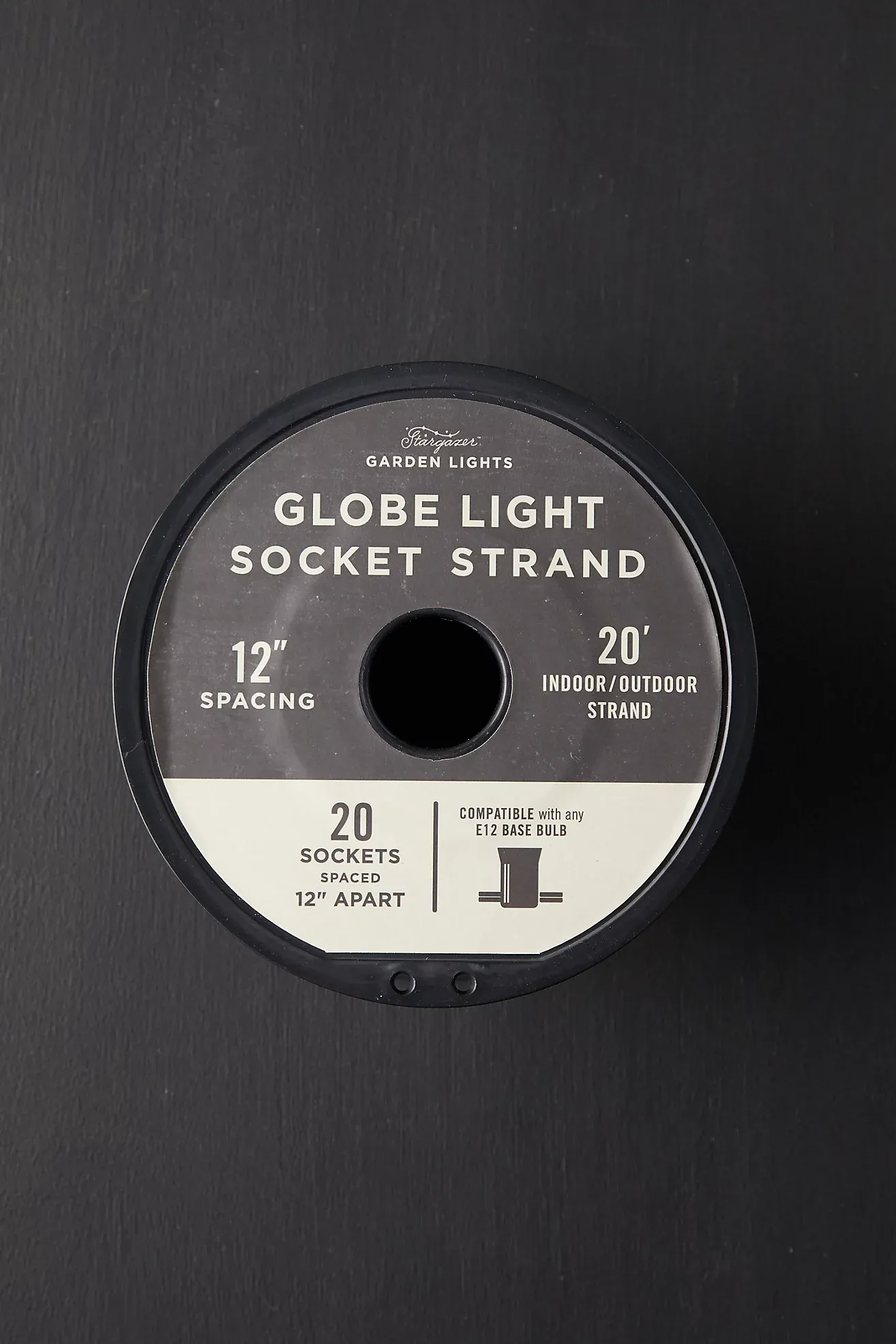 Stargazer Garden Lights Socket Strand, 20'