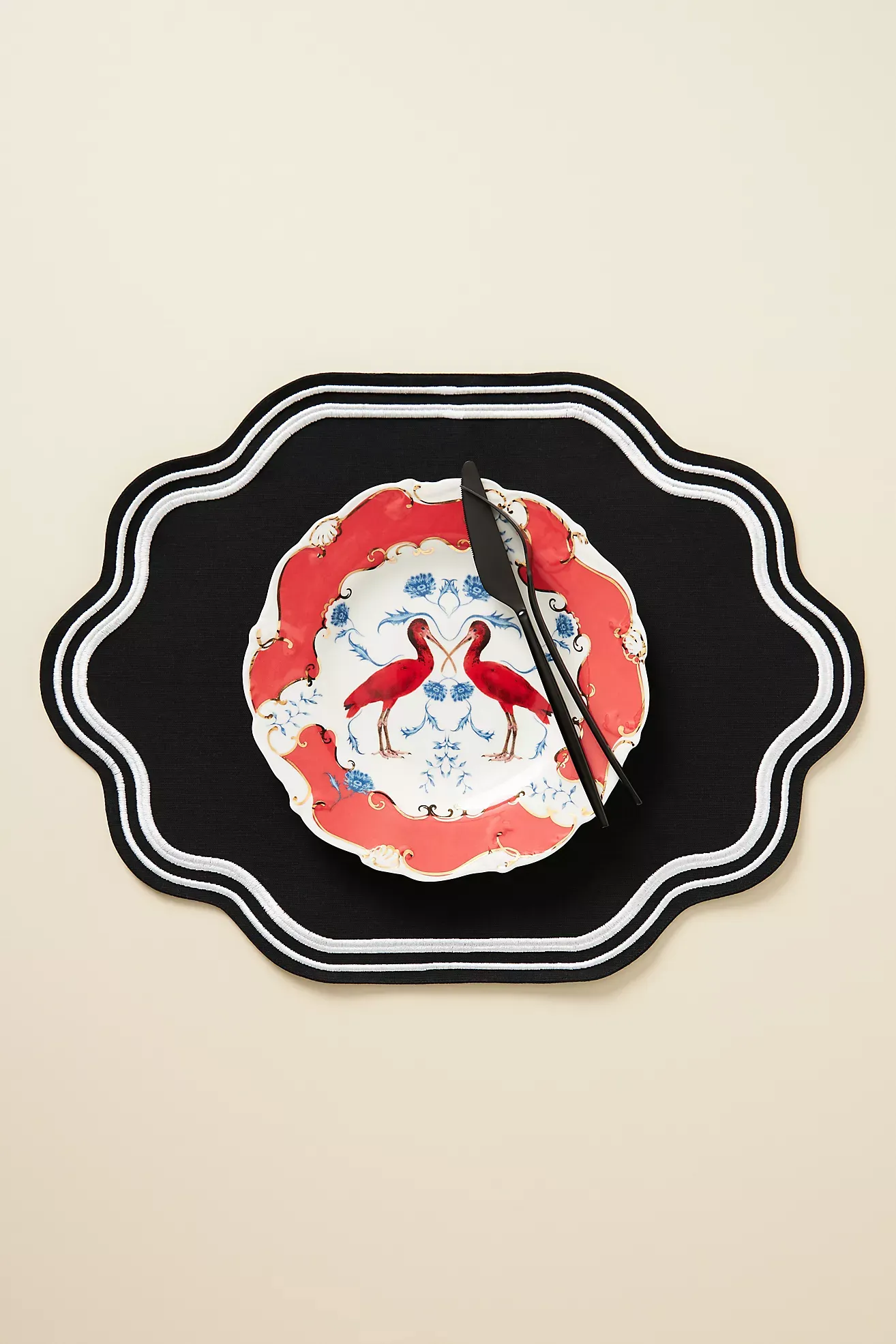 Madeline Embroidered Cotton Placemat