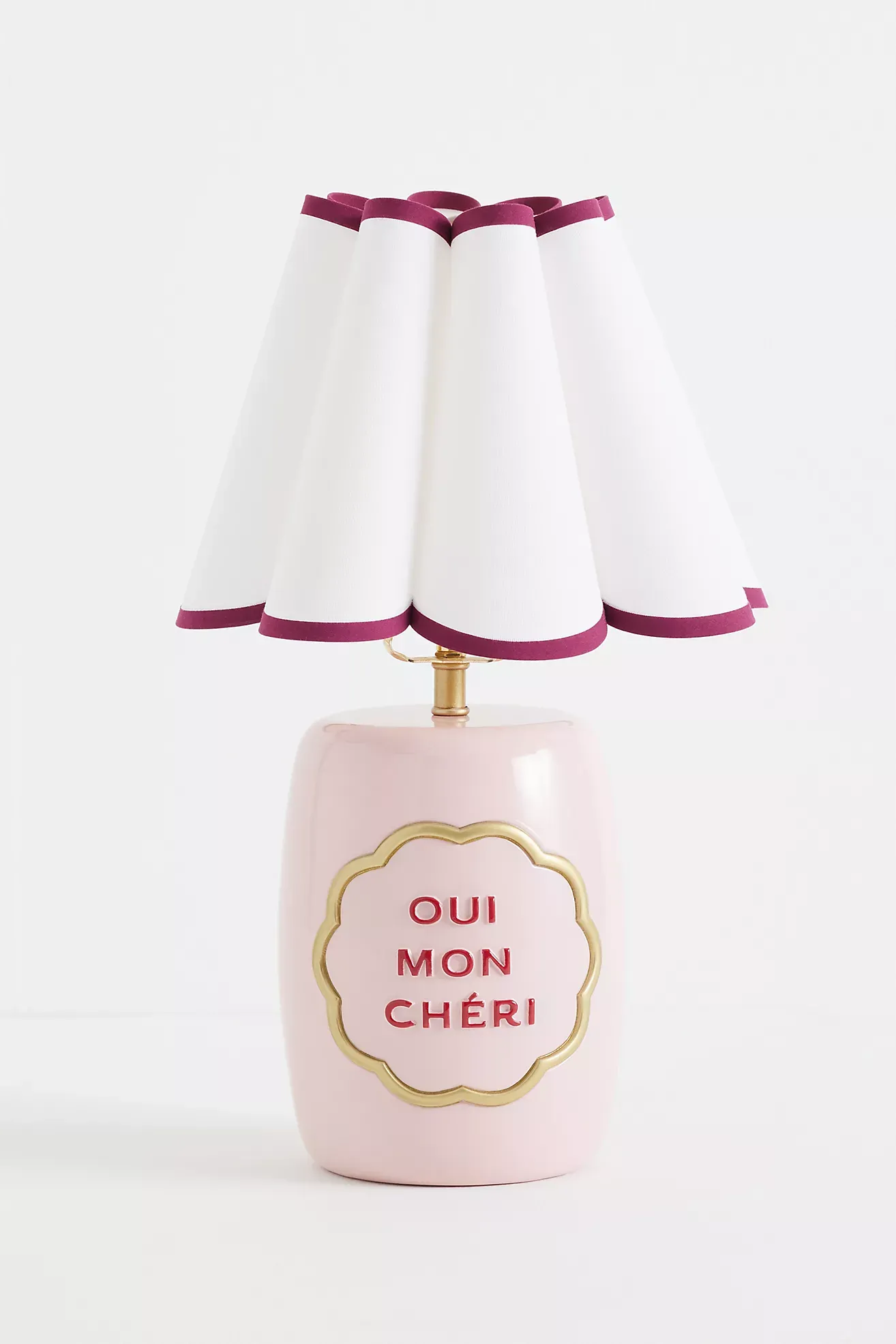 Claudette Text Table Lamp