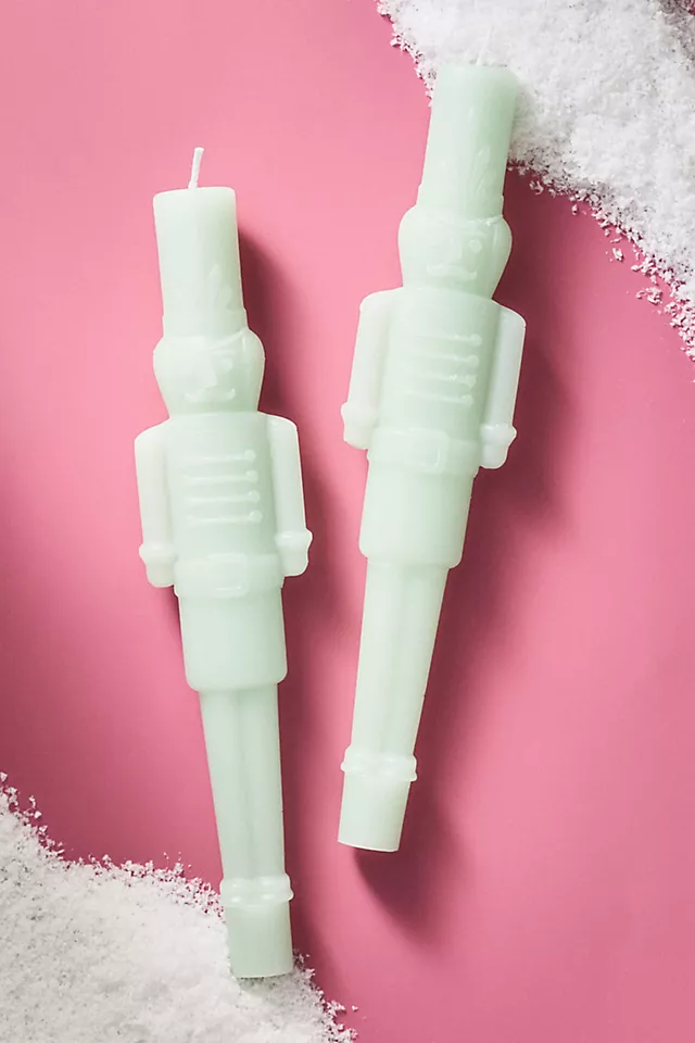 Nutcracker Taper Candles, Set of 2