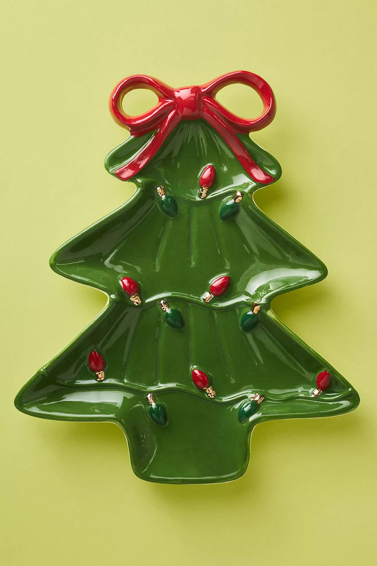 Festive Tree Stoneware Platter
