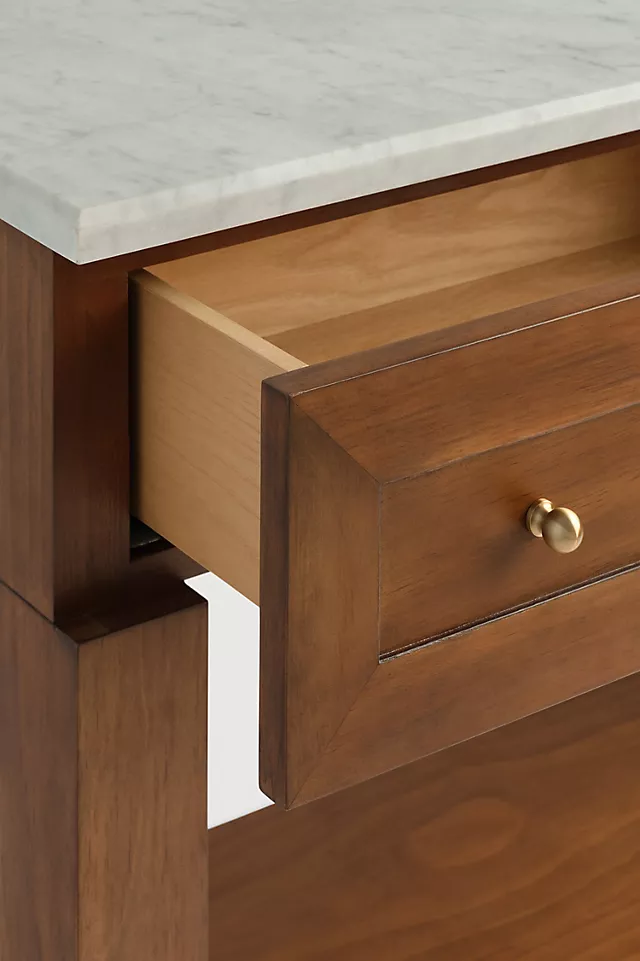 The Fern Marble Top Console