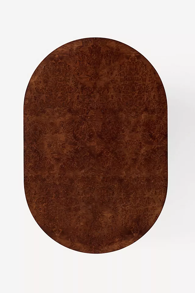 Scout Burl Wood Fluted Coffee Table