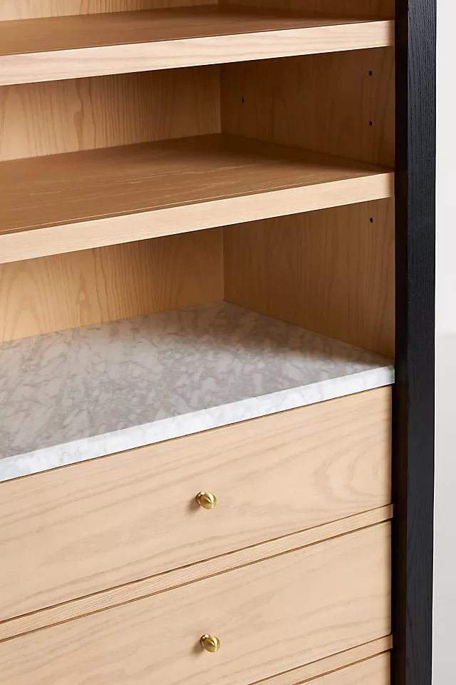 The Fern Marble Top Bookcase