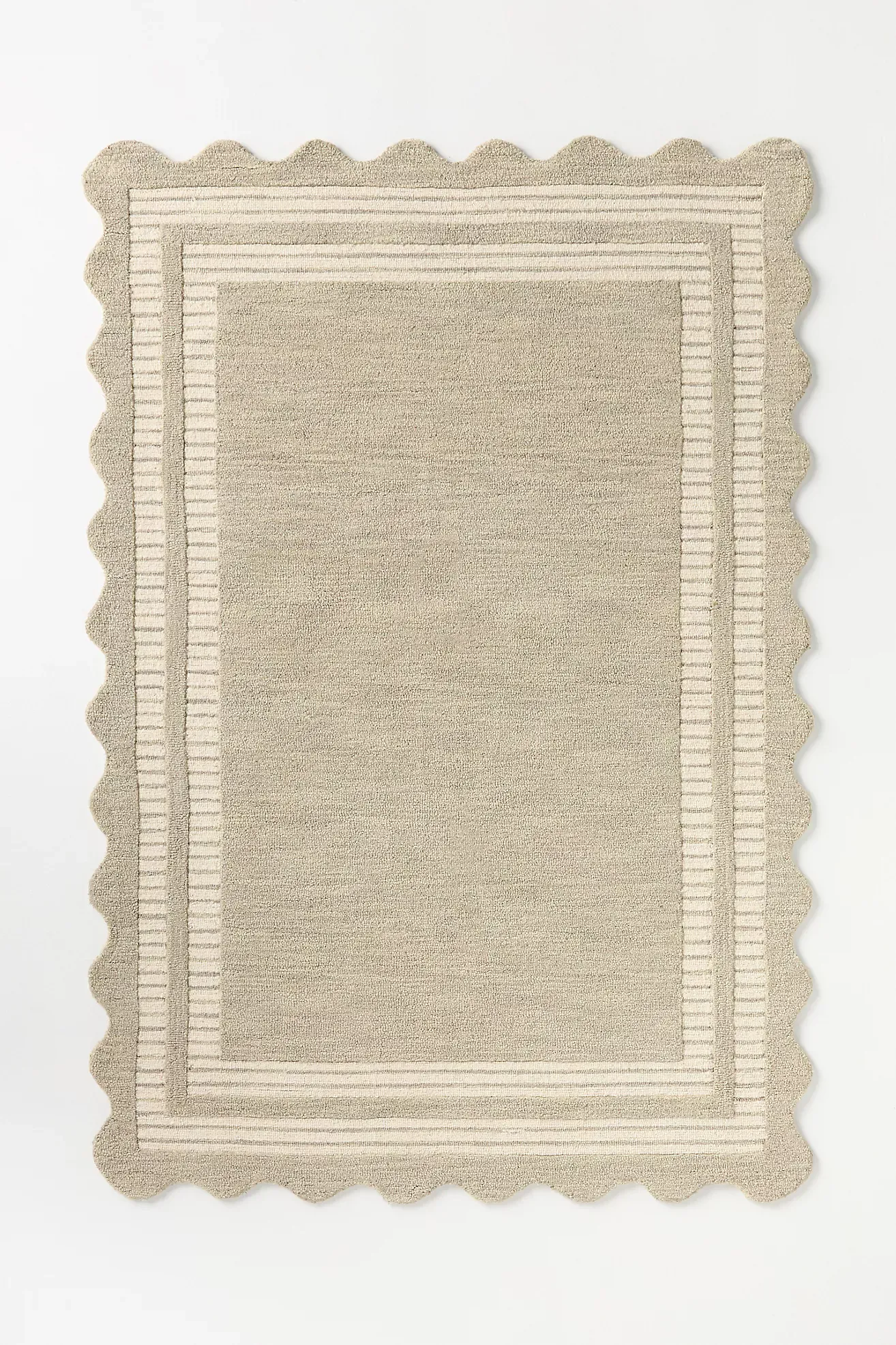 Hand-Tufted Scalloped Scottie Rug