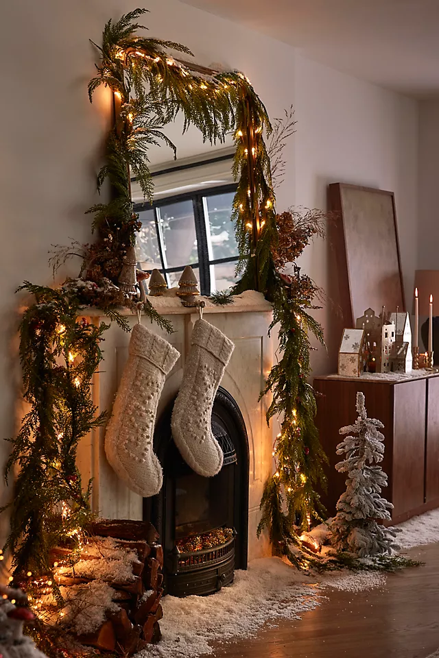 Faux Cedar Garland, Evergreen 72-180