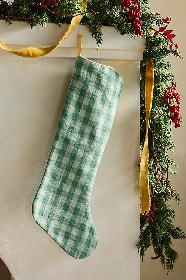 Gingham Cotton Stocking