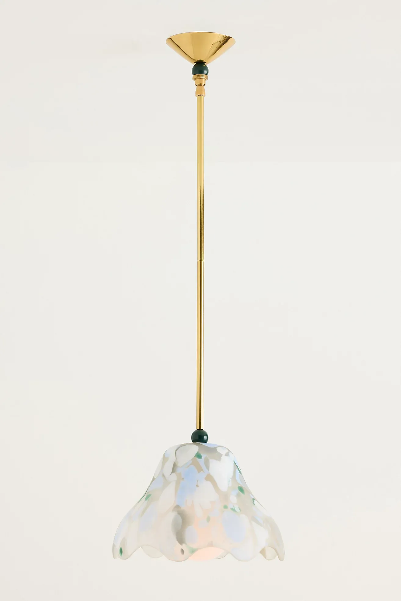 Merve Kahraman Cabinet of Curiosities Glass Wavy Pendant