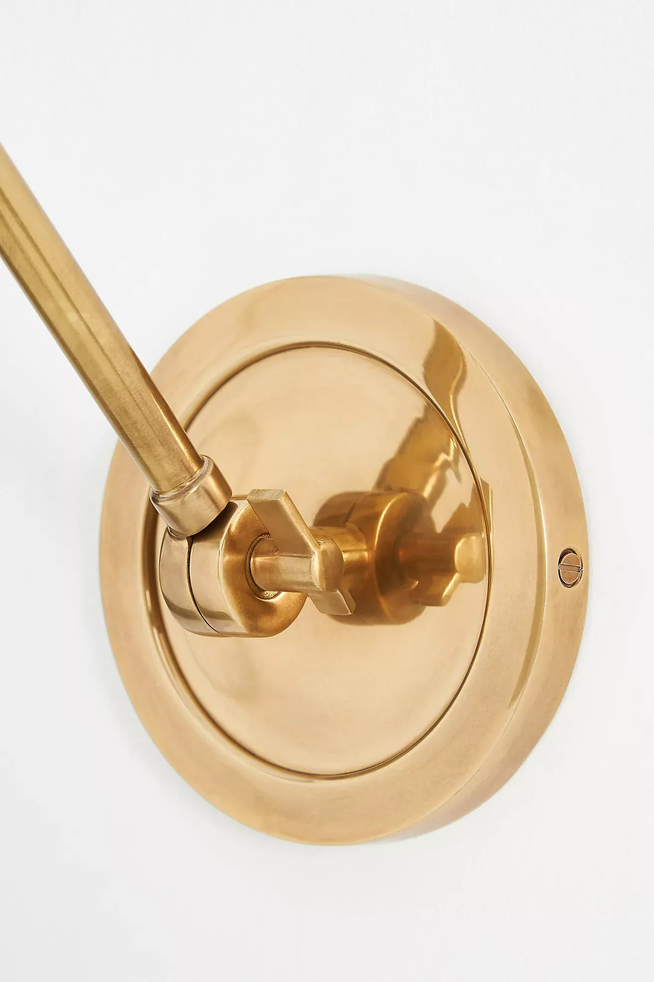 Roberta Scalloped Leather Task Sconce Wall Light