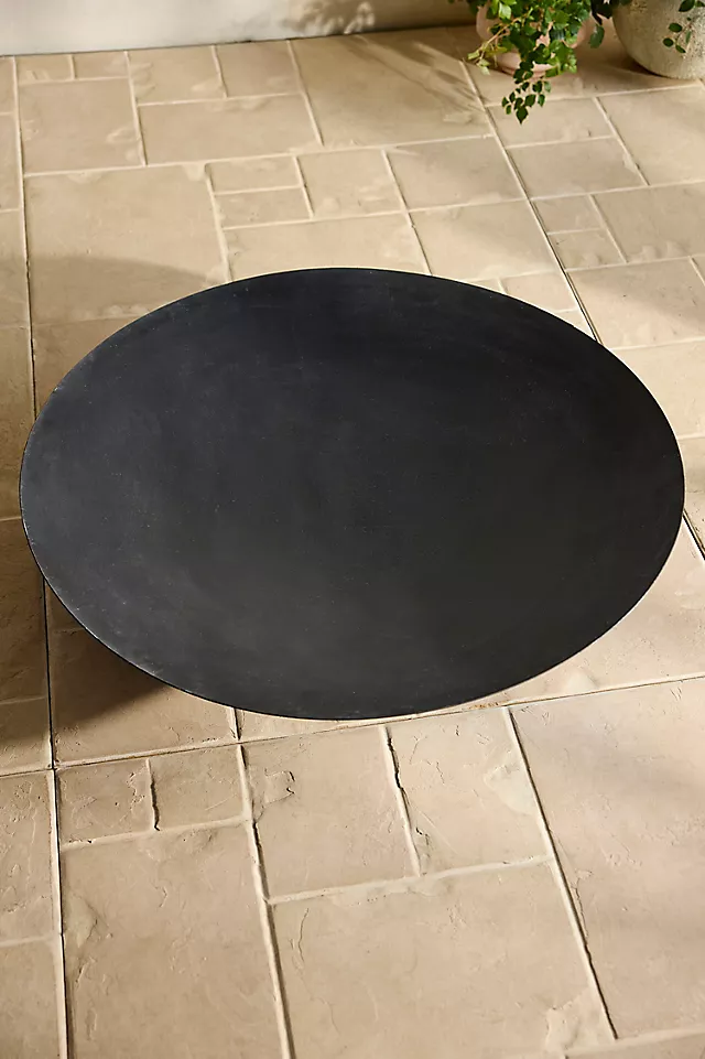 Weathering Steel Low Bowl Fire Pit