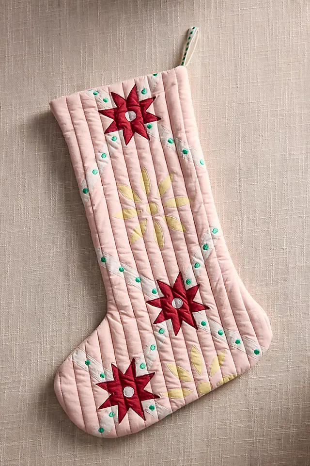 Patchwork Quilt Cotton Stocking